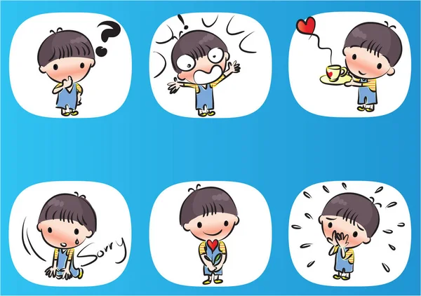 Çizim karikatür çocuk seti