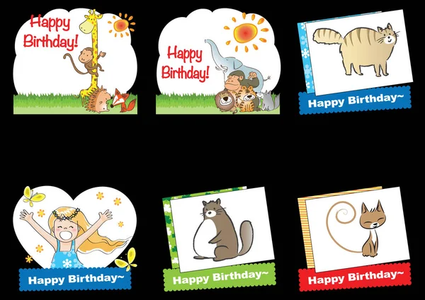 생일 카드 설정 — 스톡 사진