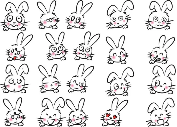 Jeu de lapin dessin animé — Photo