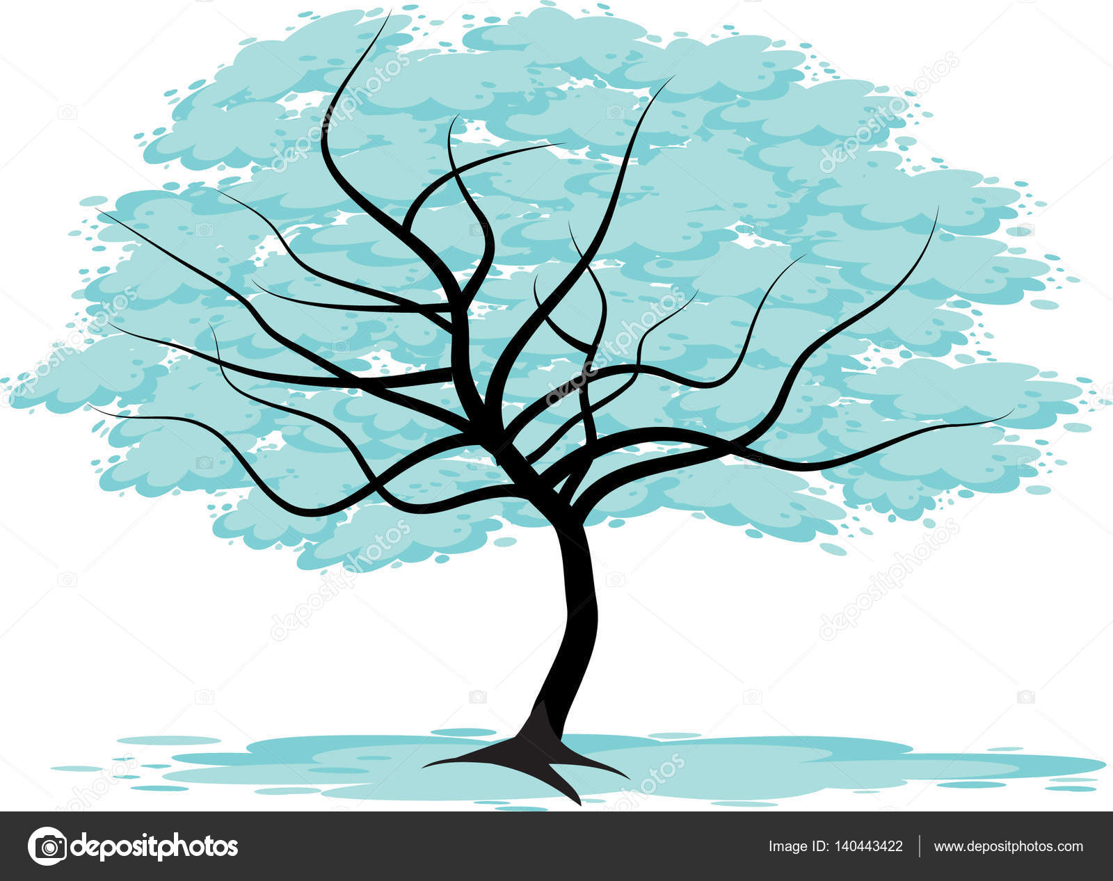 Tall trees drawing — Stock Photo © wenpei 140443422