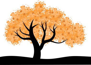 ağaç sopa ve yaprak ile 