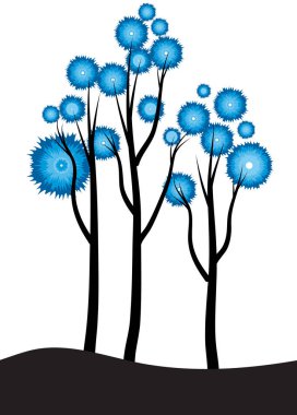 ağaç sopa ve yaprak ile 