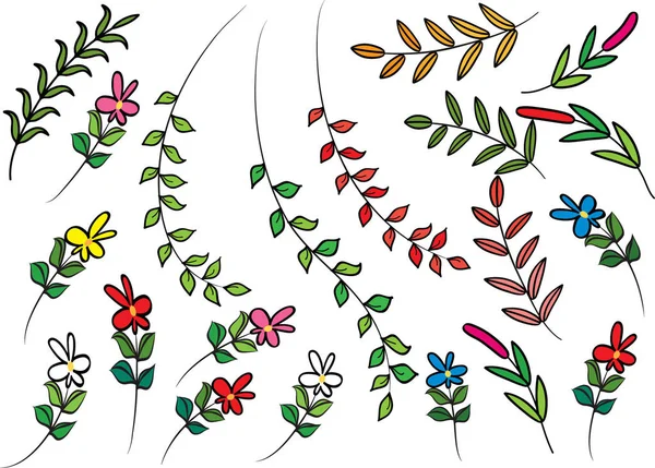 Projekt rysunku liść — Zdjęcie stockowe