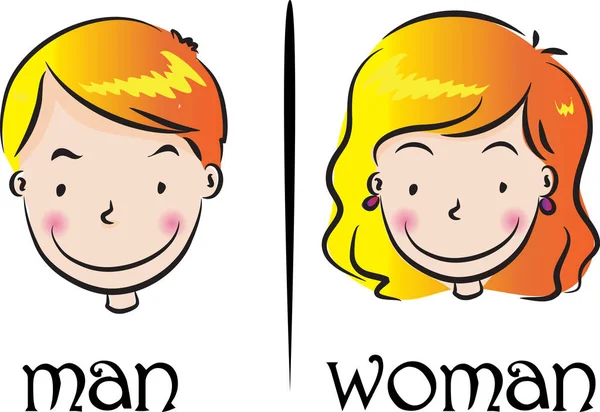 Man and woman — Stock Vector