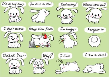 vektör çizim tavşan