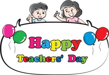 Mutlu öğretmenler günü kartı