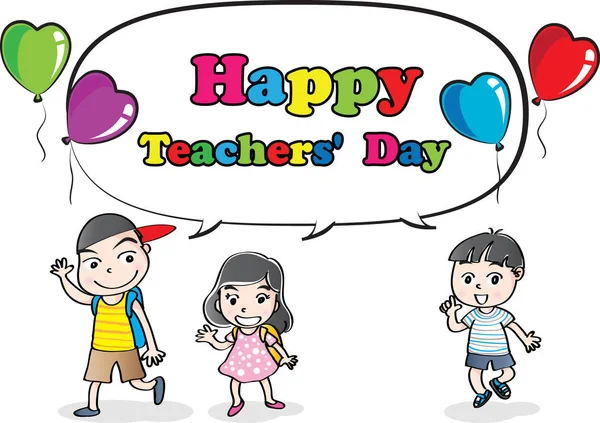 Mutlu öğretmenler günü kartı