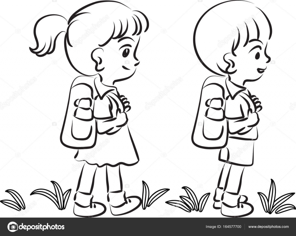 School Kids Going To School Vector Image By C Wenpei Vector Stock School Kids Going To School Vector Image By C Wenpei Vector Stock
