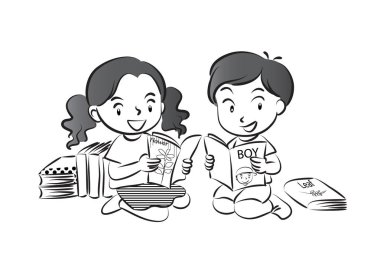 okul çocukları okuma devam