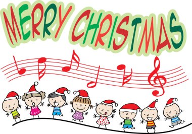 neşeli Noel kartı vektör