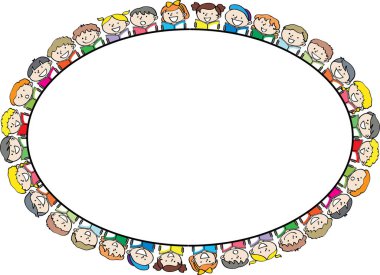 çizgi film çocuklar tasarım arka plan