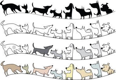 köpek tasarım arka plan vektör