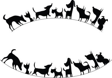 köpek tasarım arka plan vektör