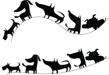 köpek tasarım arka plan vektör