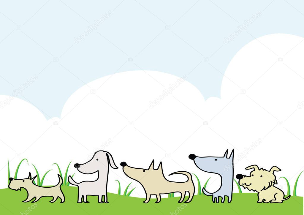 dog design background vector
