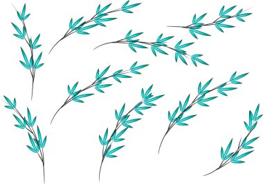 Bambu vektör arka plan çizim