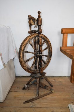 Antik kadın 20 göz kapağı başında. Hisse senedi iplik