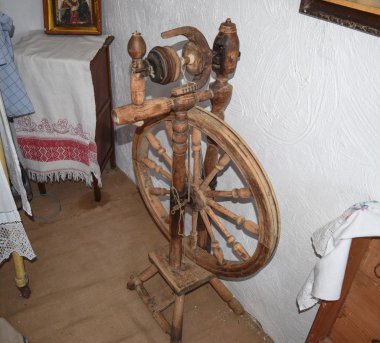 Antik kadın 20 göz kapağı başında. Hisse senedi iplik