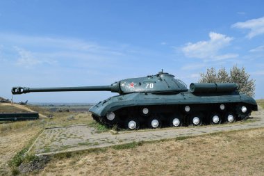 Tank Müzesi kopyası. Anıt Zırhlı tekniği. Askeri tepe Müzesi.