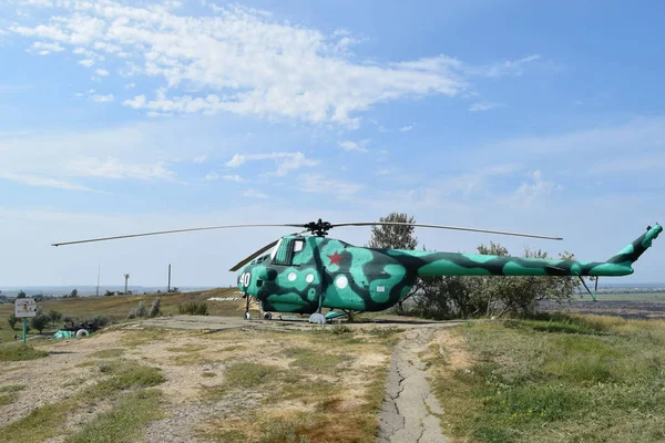 Museo Mostra Elicotteri Combattimento Military Hill Museo Temryuk — Foto Stock