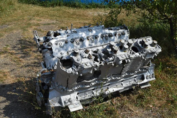 Engine Boat Museum Open Air Exhibit — Stock Photo, Image