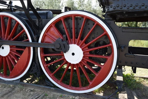 Oude Stoomlocomotief Open Lucht Museum Oldtimer — Stockfoto