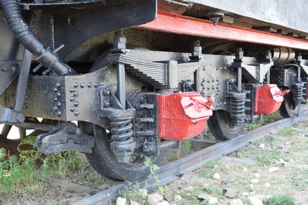 Oude Stoomlocomotief Open Lucht Museum Oldtimer — Stockfoto