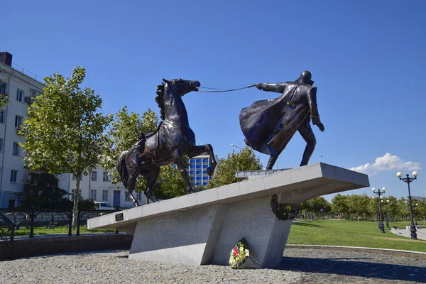 "Mózes" Novorossiysk töltésén emlékmű. Szimbólum csapatok eltávolítása — Stock Fotó