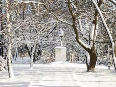 Meçhul asker anıtı. Kışın asker Anıtı