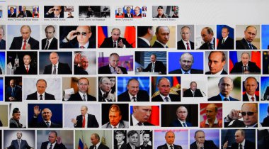 Poltavskaya Köyü, Rusya Federasyonu - 19 Şubat 2017: Putin
