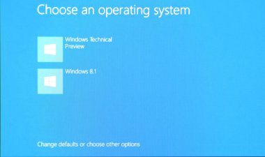 Rusya, Poltavskaya köyü - 13 Ağustos 2016: logo ekran Windows 8.1 işletim sisteminde.