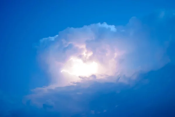 Rayos Las Nubes Tormenta Peals Thunder Sparkling Lightnings Clouds —  Fotos de Stock