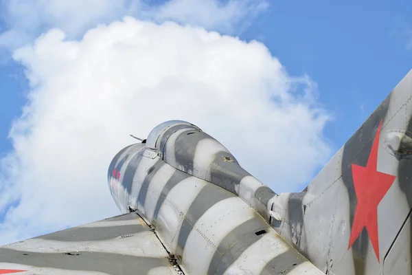 Aldeia Poltavskaya Rússia Agosto 2016 Monumento Aeronave Caça — Fotografia de Stock