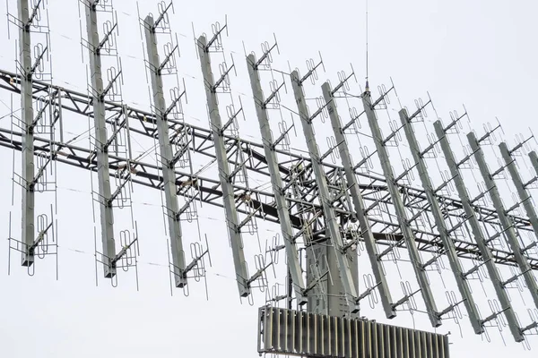 Militaire Radar Antenne Een Raster Van Kleine Antennes Verzameld Groot — Stockfoto