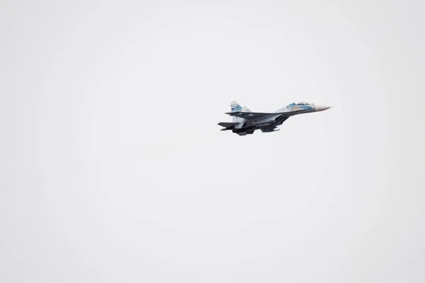 Krasnodar Federacja Rosyjska Lutego 2017 Air Show Niebo Nad Szkoła — Zdjęcie stockowe