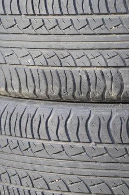 Araba tekerlek lastik desen arka plan. Lastik geçirilmiş.