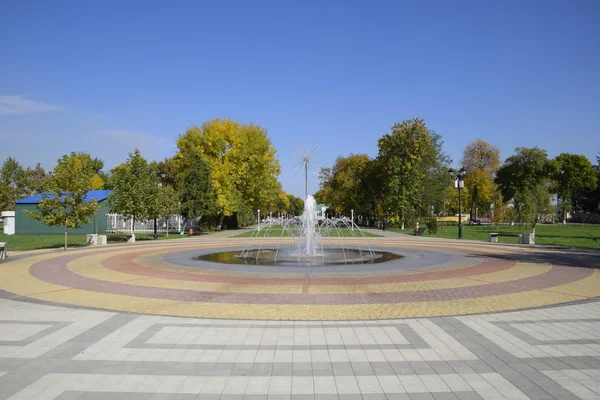 Otoño Parque Estacione Pequeño Pueblo Colores Otoñales — Foto de Stock