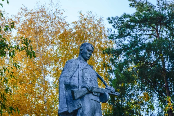 Пам Ятник Невідомому Солдату Пам Ятник Честь Перемоги Над Окупантами — стокове фото