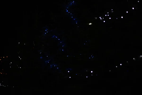 Ночные Рождественские Игрушки Рождественская Ёлка Улице — стоковое фото