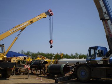 Yere gaz boru hattı inşaatı
