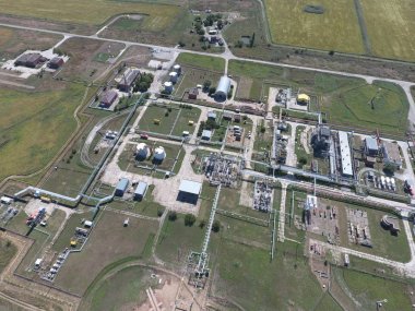 Ayırma sistemi, üstten görünüm. Aerophotographing istasyonu ayırma ve dehidrasyon.