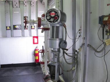 Rusya, Nefteyugansk - 24 Ocak 2016: açılış ve kapanış Vana için kontrol paneli. Vana elektrikli sürücü