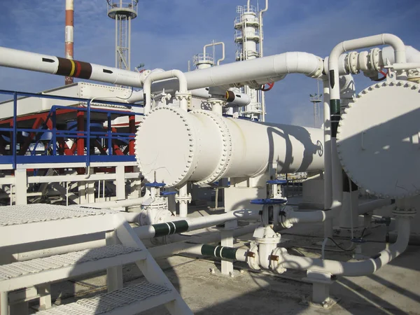 Bir rafineri Isı değiştiriciler