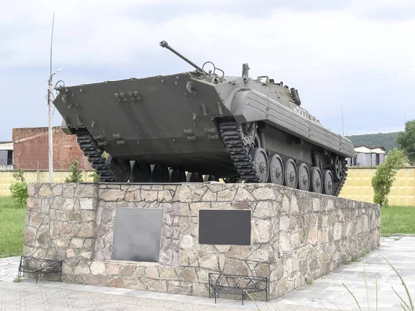 Temryuk Ryssland Juli 2011 Tank Militatank Den Militära Monumentet Tanken — Stockfoto