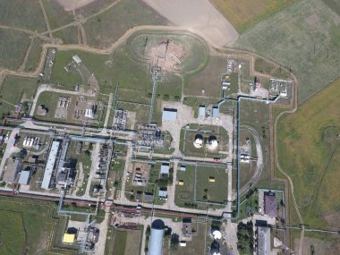 Ayırma sistemi, üstten görünüm. Aerophotographing istasyonu ayırma ve dehidrasyon.