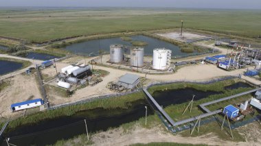 Kurutma gaz ve yoğuşma toplama donatımı. Üstten Görünüm