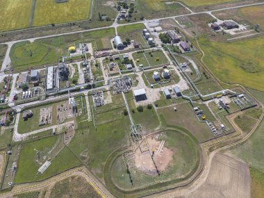 Aerophotographing istasyonu ayrılık ve dehidratasyon petrol ve 