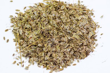 Dere otu tohumu. Tohum dere otu tohumu için depolama alanı. Aromatik baharat