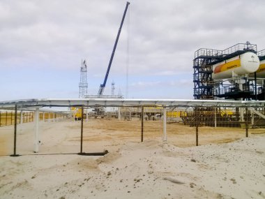 Ayırıcı. Ekipman petrol ayrılması için. Modüler Petrol arıtma. Bulite ayrılması için.