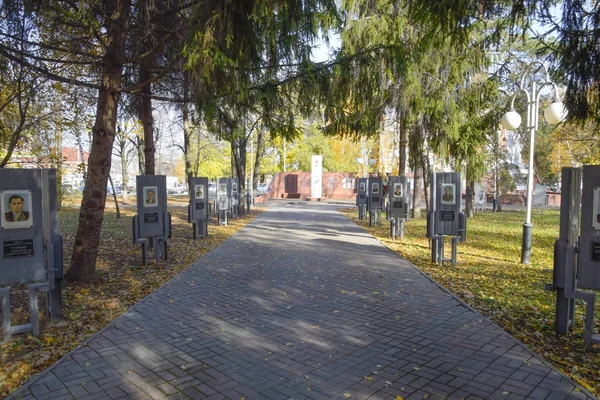 Slavyansk Sur Kuban Russie Septembre 2016 Avenue Des Héros Dans — Photo